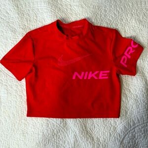 Nike Red Crop Top